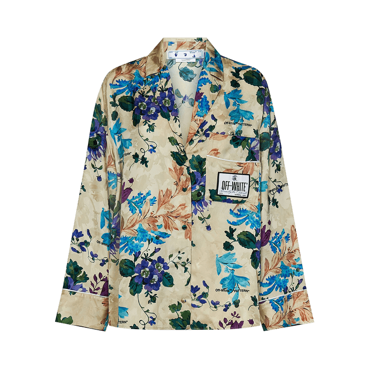 Off-White Camouflage Jacquard Long-Sleeve Shirt 'Sand/Multicolor'