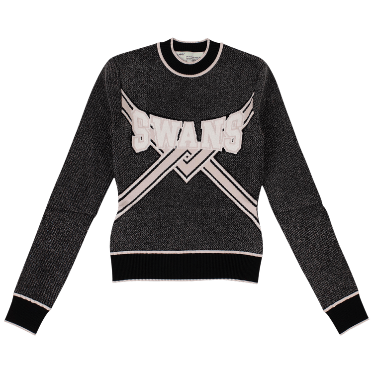 Off-White Swans Crewneck Sweater 'Grey'