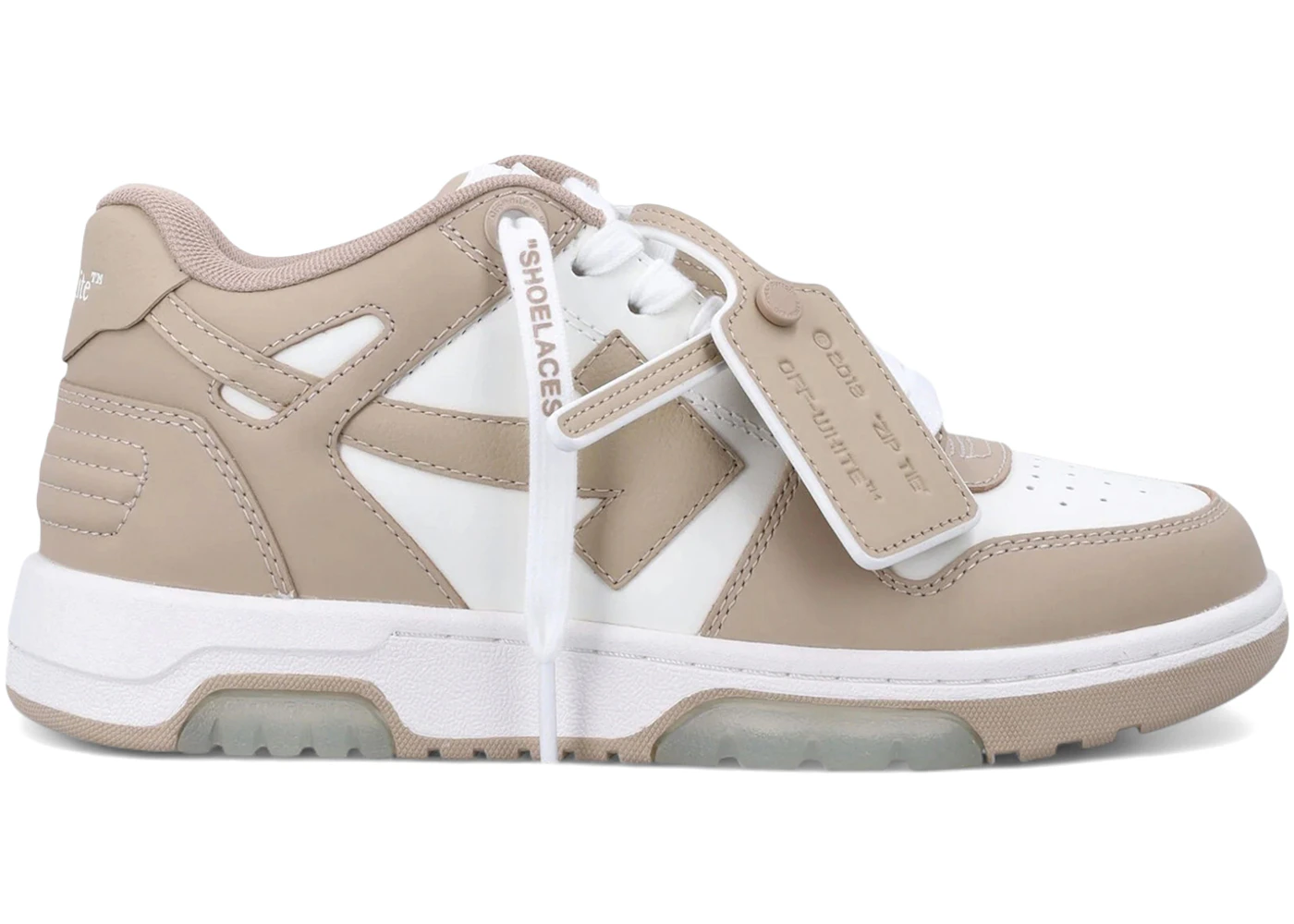 OFF-WHITE Out Of Office OOO Low Tops White Beige (Women's)