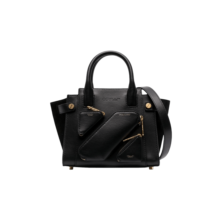 Off-White Small City Leather Tote Bag 'Black'