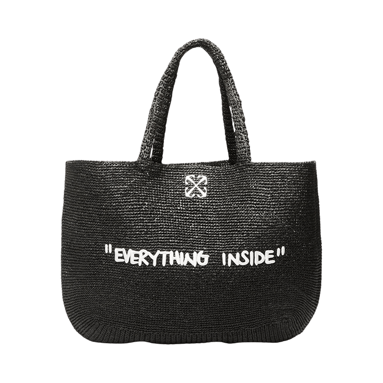 Off-White Jitney Tote Quote Bag 'Black/White'