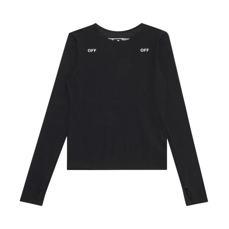 Off-White Athl Reflect Arrow Long-Sleeve T-Shirt 'Black/Silver'