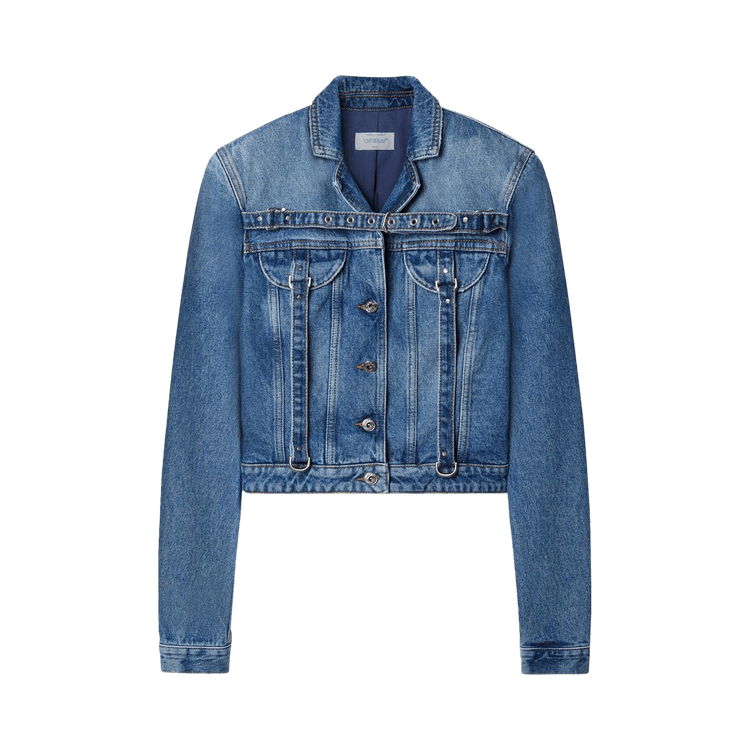 Off-White Cargo Crop Jacket 'Blue'