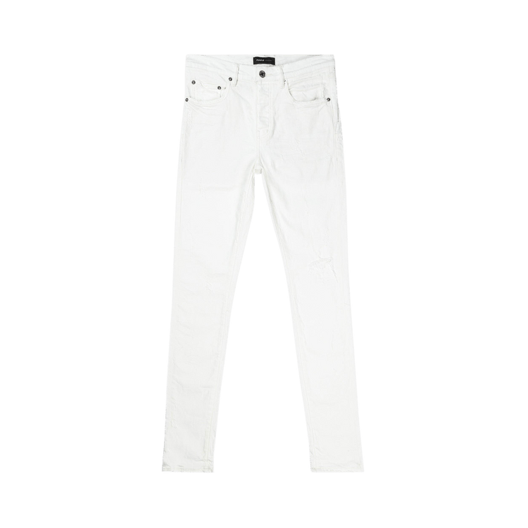 PURPLE BRAND Low Rise Slim Jeans 'White'