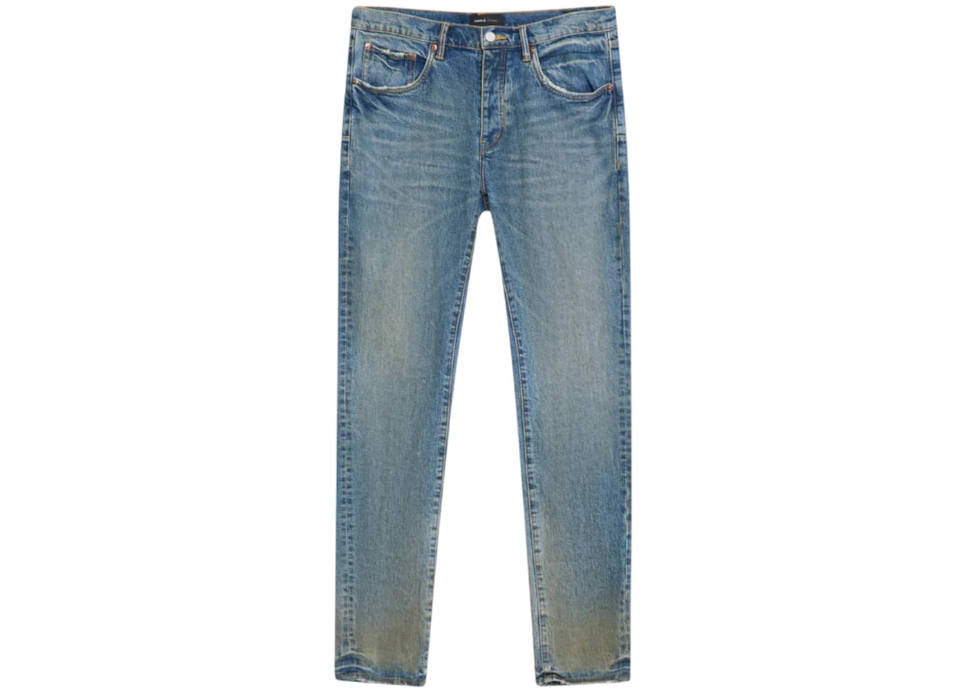 Purple Brand Skinny Cracked Bronze Denim Jean Indigo
