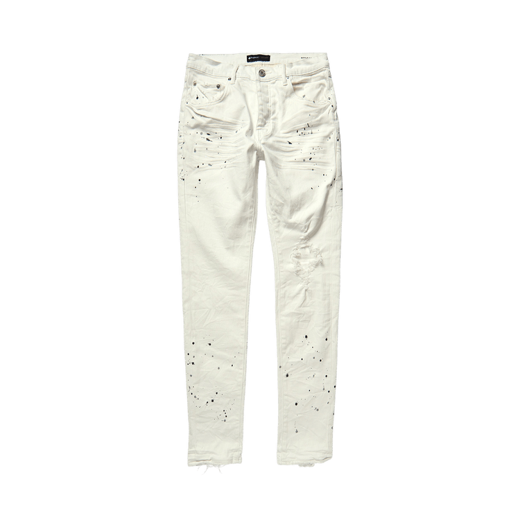 PURPLE BRAND Worn Paint Blowout 'White'