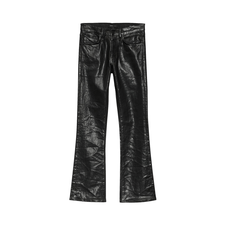 PURPLE BRAND Coated Flare Jeans 'Black'