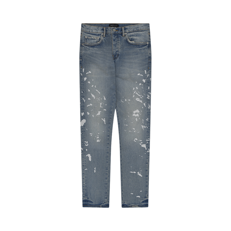 PURPLE BRAND Manganese Paint Emb Straight Jeans 'Mid Indigo'