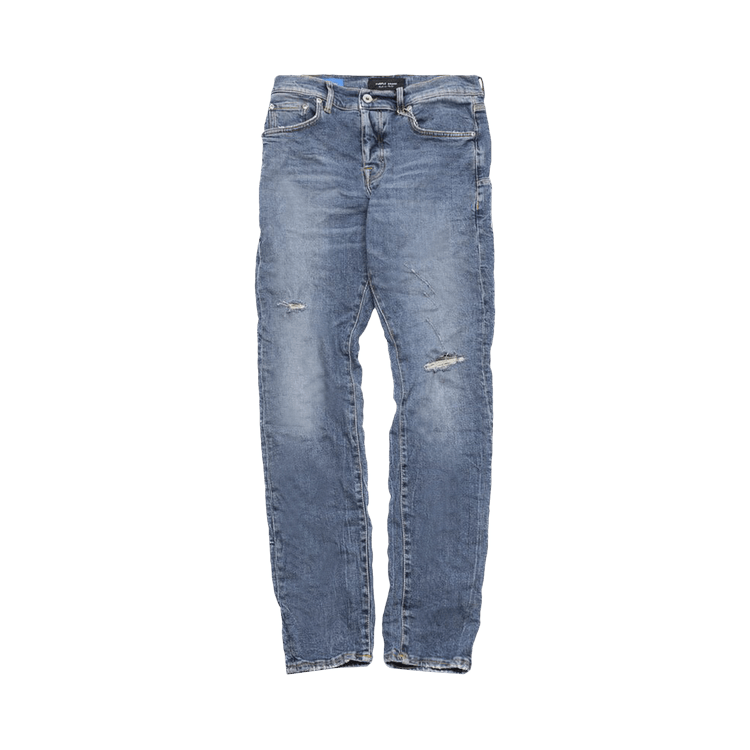 PURPLE BRAND Thrashed Tinted Jeans 'Mid Indigo'