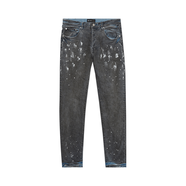 PURPLE BRAND Slim Straight Jeans 'Painters Waxed Light Inidgo'