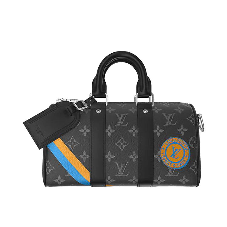 Louis Vuitton Keepall Bandoulière 25 Mon Monogram (Custom Order) 'Black Monogram Eclipse Canvas'