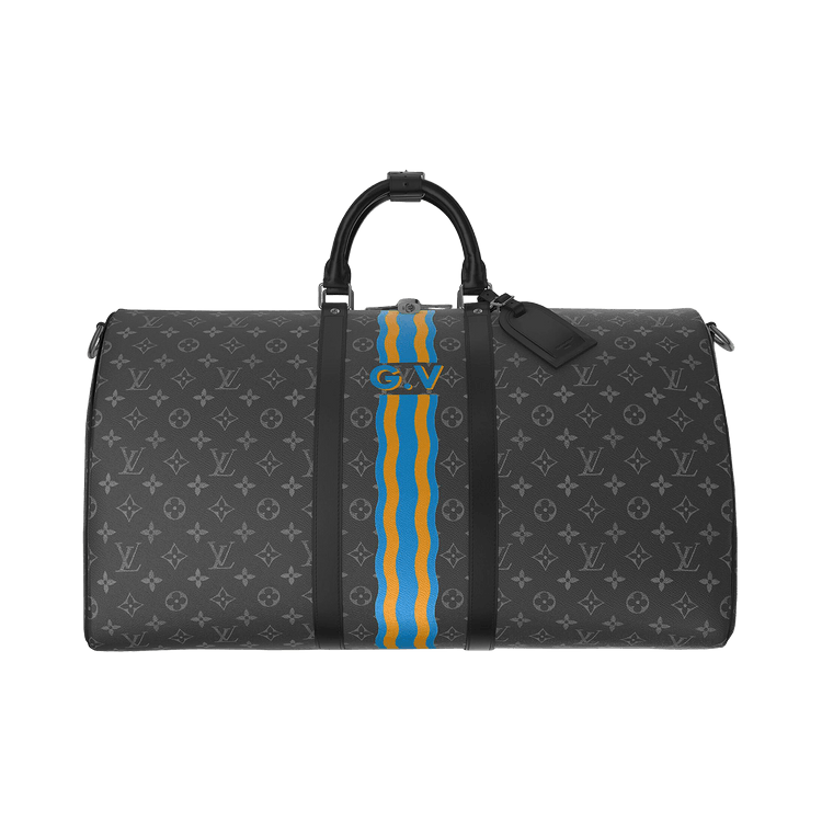 Louis Vuitton Keepall Bandoulière 55 Mon Monogram (Custom Order) 'Black Monogram Eclipse Canvas'