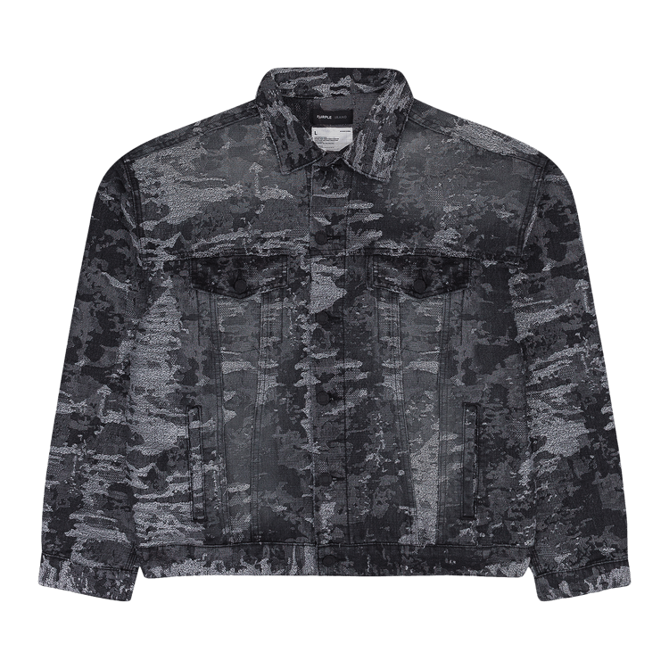 PURPLE BRAND Jacquard Jacket 'Black'