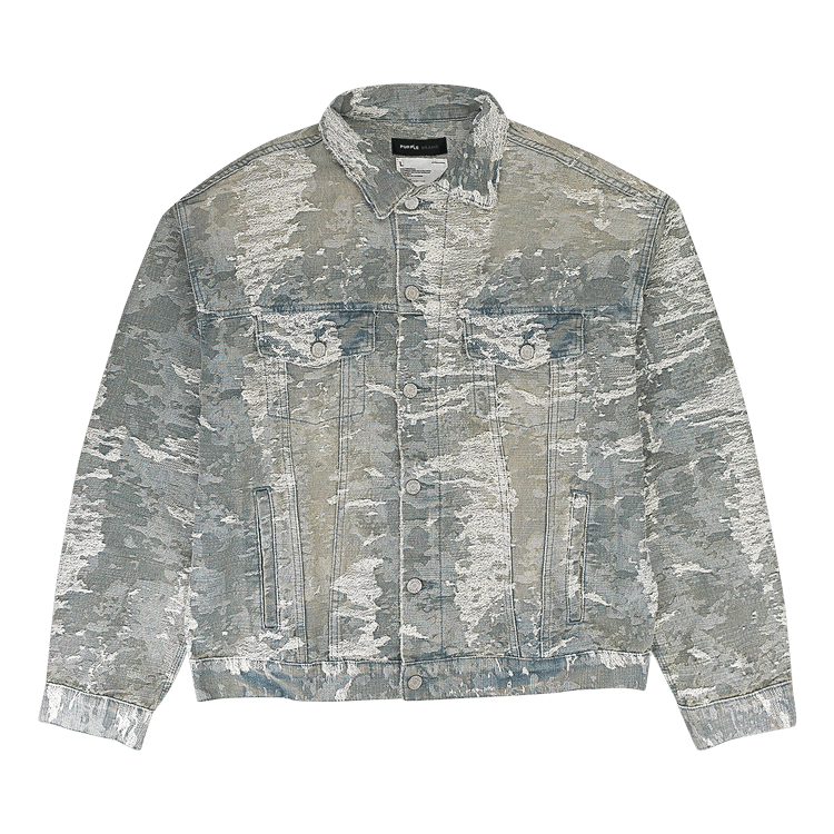PURPLE BRAND Jacquard Jacket 'Indigo'
