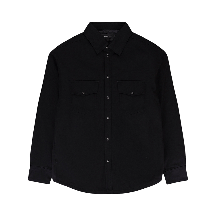 PURPLE BRAND Padded Western Jacket 'Black'