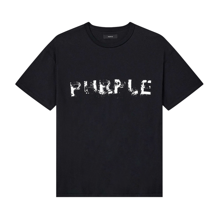 PURPLE BRAND Textured Inside Out Tee 'Black'