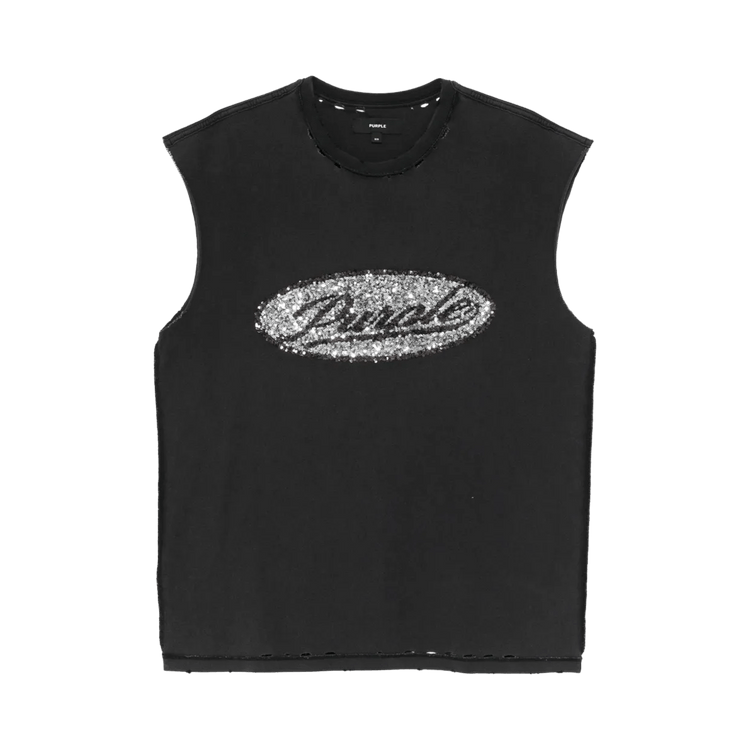 PURPLE BRAND Script Tank Top 'Black'