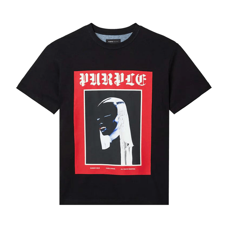 PURPLE BRAND Heavyweight Jersey T-Shirt 'Black'