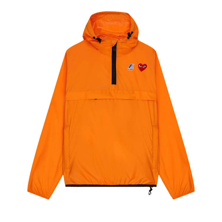 Comme des Garçons PLAY x K-Way Half-Zip Packable Jacket 'Orange'