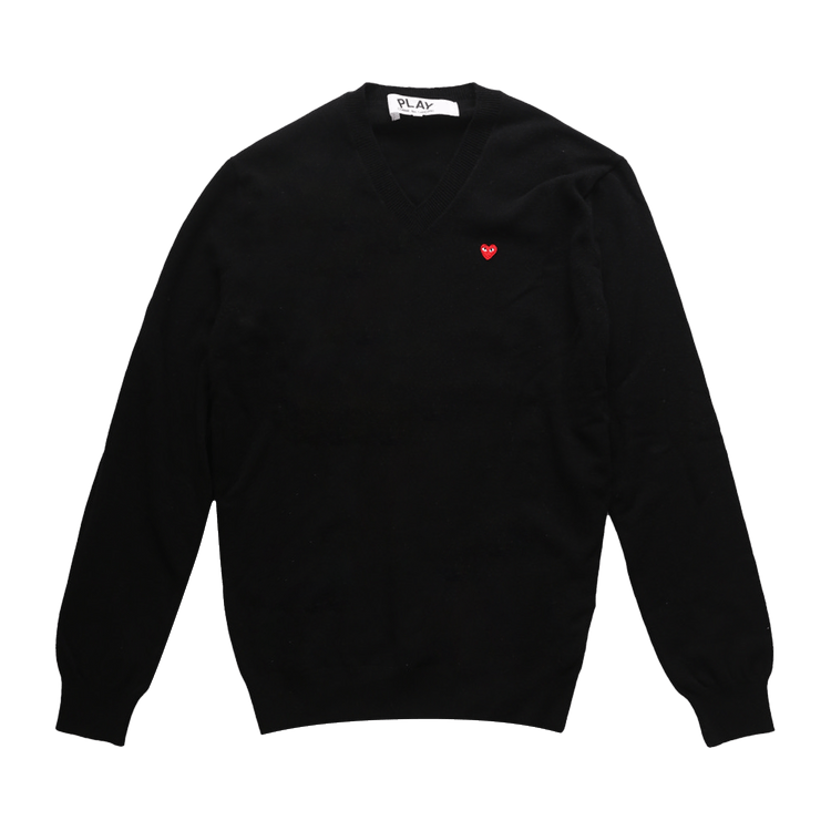 Comme des Garçons PLAY V-Neck Sweater 'Black'