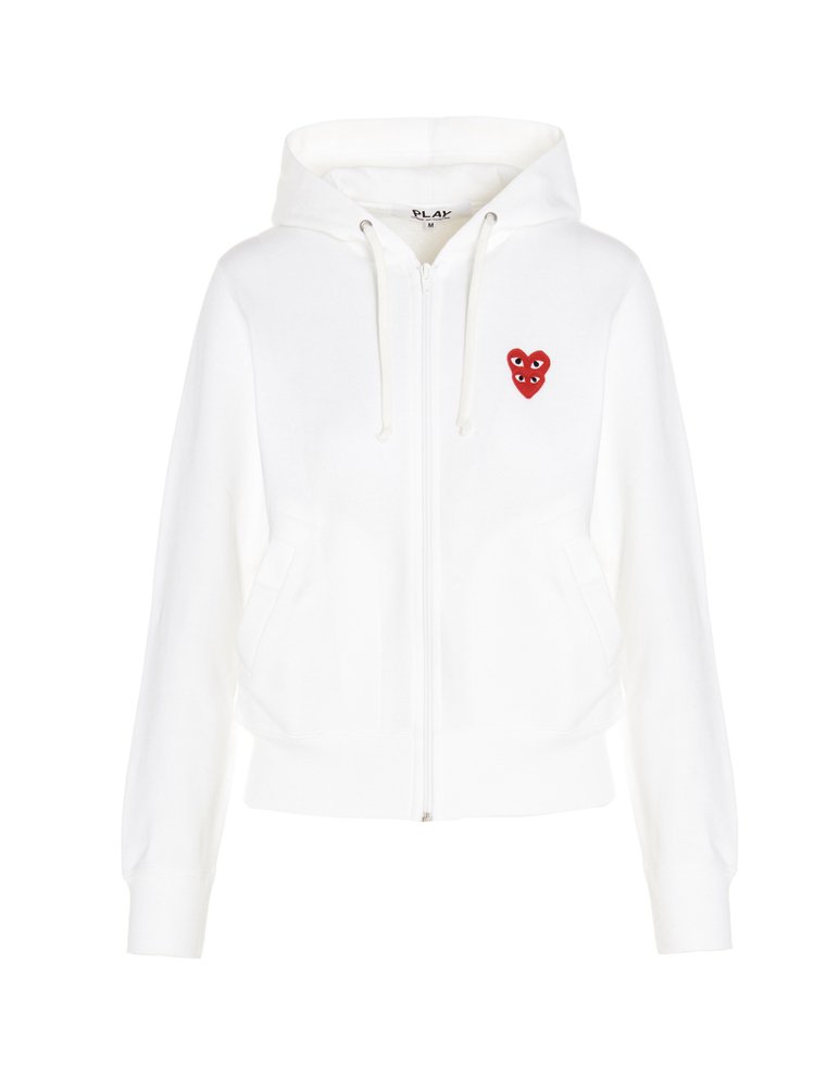 Comme des Garçons Play Logo Patch Zipped Jacket