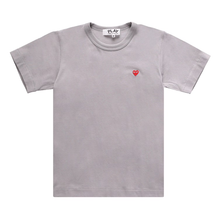 Comme des Garçons PLAY Small Red Heart Tee 'Grey'