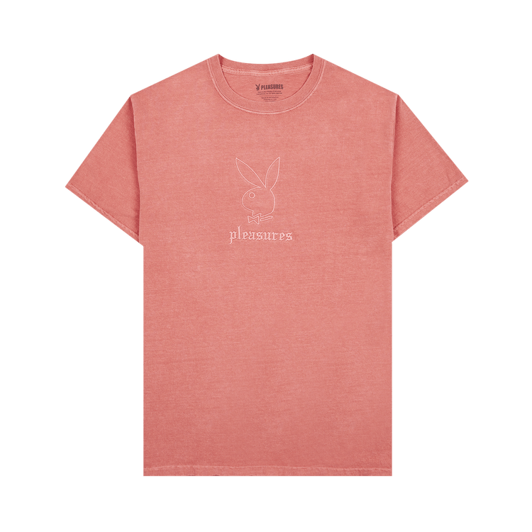 Pleasures x Playboy Entertainment Pigment Dye T-Shirt 'Red'