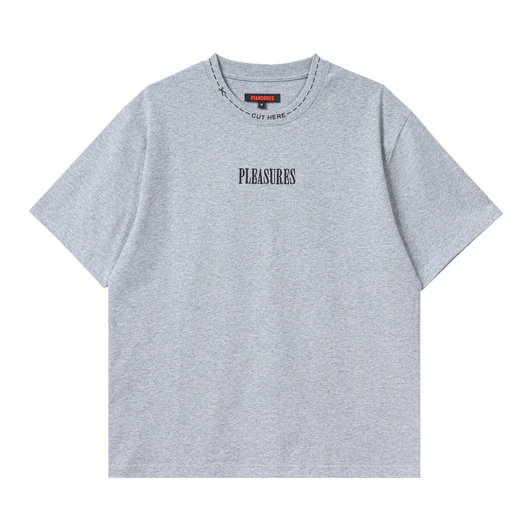 Pleasures Cut Here Heavyweight Shirt 'Heather Grey'