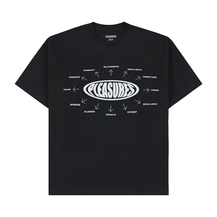 Pleasures Overview Logo T-Shirt 'Black'