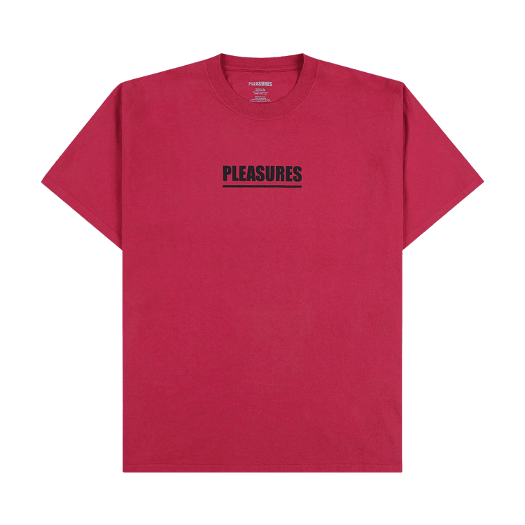 Pleasures Scripture T-Shirt 'Ruby'