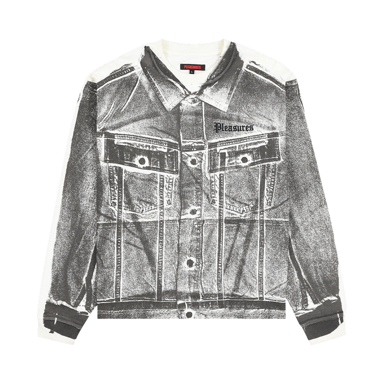 Pleasures Trucker Heavyweight Long-Sleeve T-Shirt 'Bone'