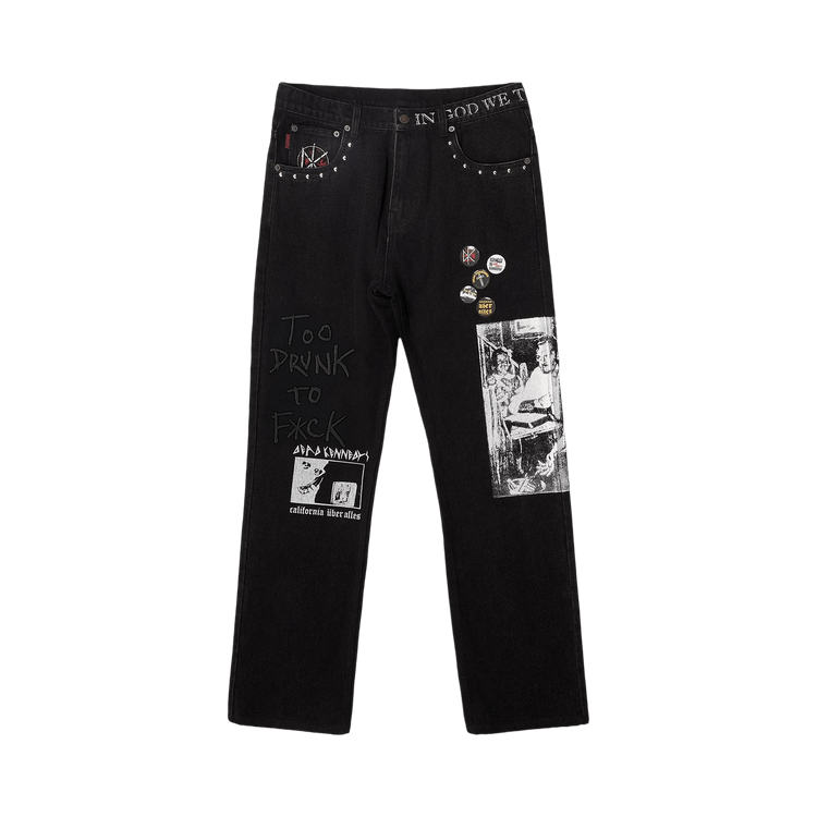 Pleasures x Dead Kennedys DIY Straight Leg Denim 'Black'
