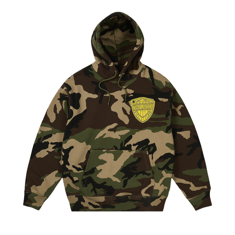 Palace Judge Dredd Shield Hood 'Woodland Camo'