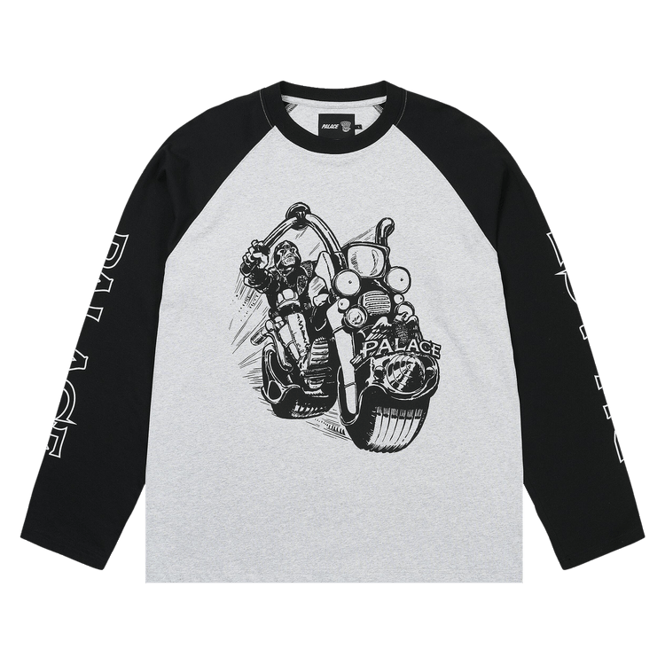 Palace Judge Dredd Lawmaster Long-Sleeve 'Grey Marl'