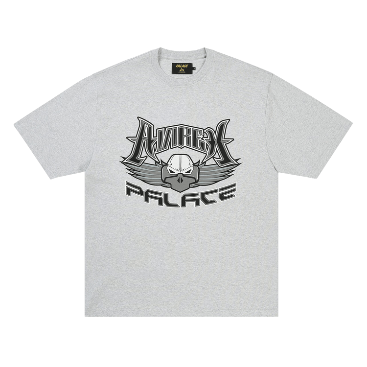 Palace x Avirex T-Shirt 'Grey Marl'