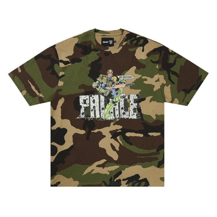 Palace Judge Dredd T-Shirt 'Woodland Camo'