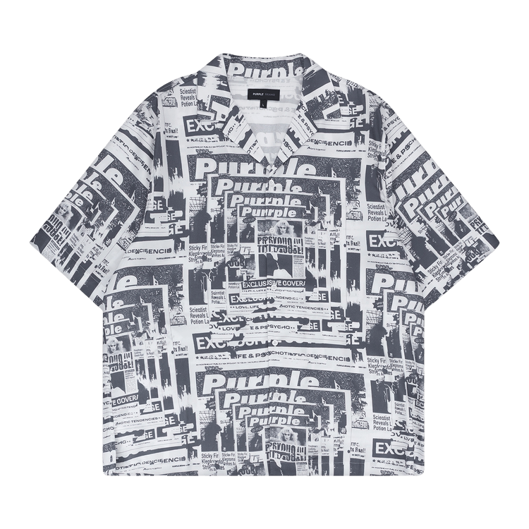 PURPLE BRAND Lyocell Short-Sleeve Shirt 'Multicolor'