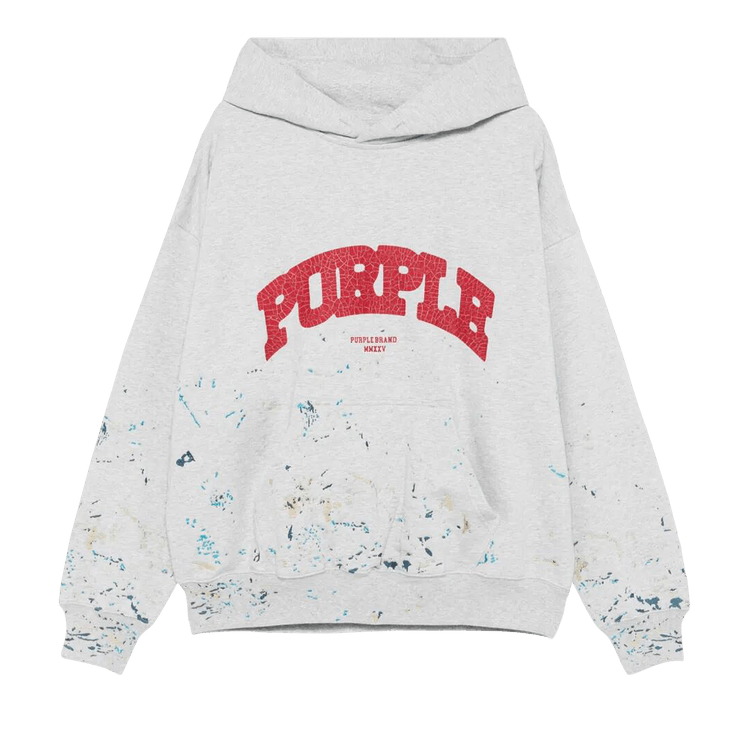 PURPLE BRAND MWT Fleece Pullover Hoodie 'Grey'