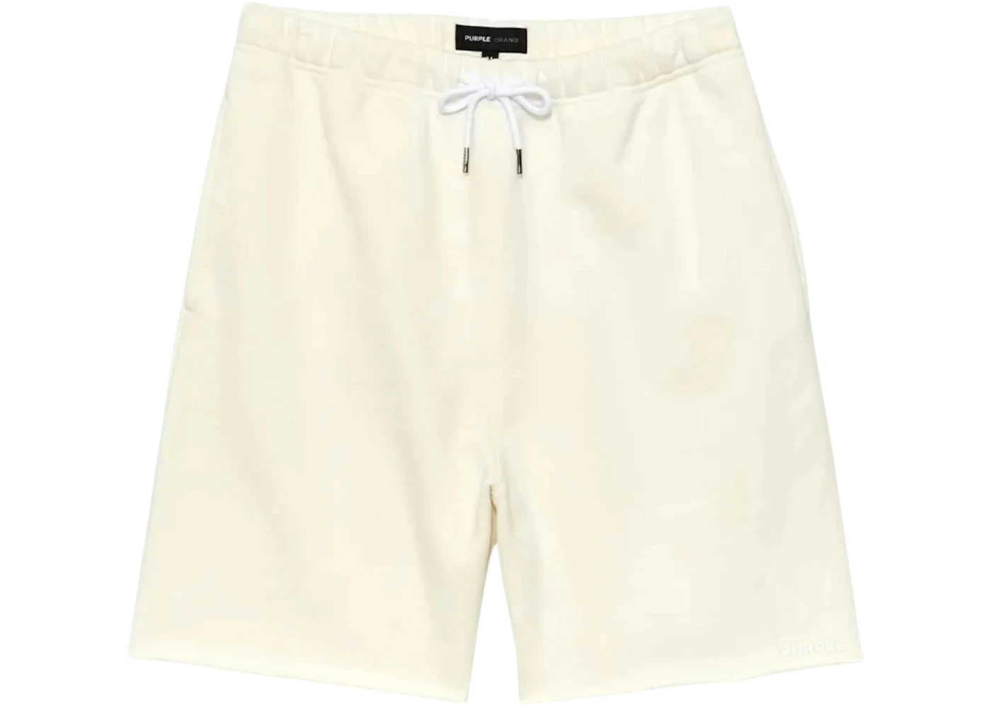 Purple Brand P446-BFCM724 Heavy Fleece Short Off White