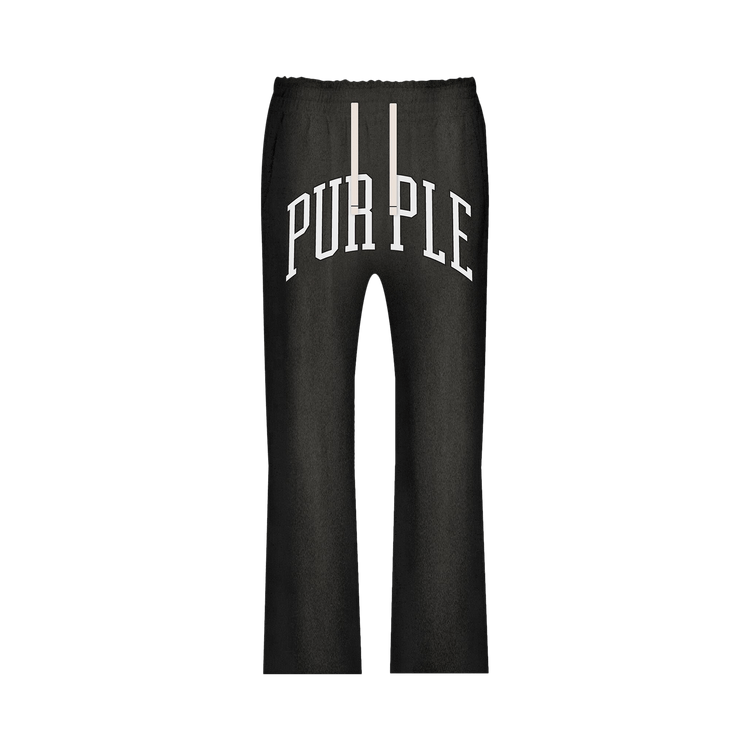 PURPLE BRAND Heavyweight Fleece Flared Pants 'Black'