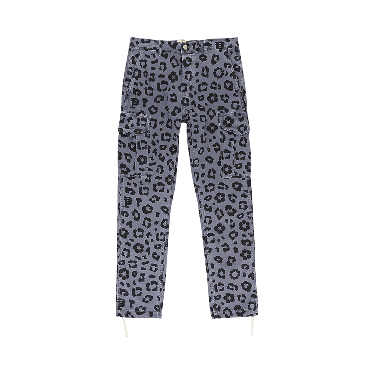 PURPLE BRAND Monogram Leopard Print Cargo Pants 'Black'