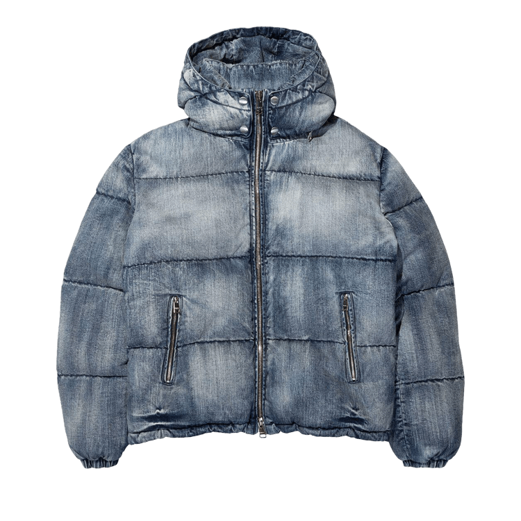 PURPLE BRAND Denim Puffer Jacket 'Indigo'