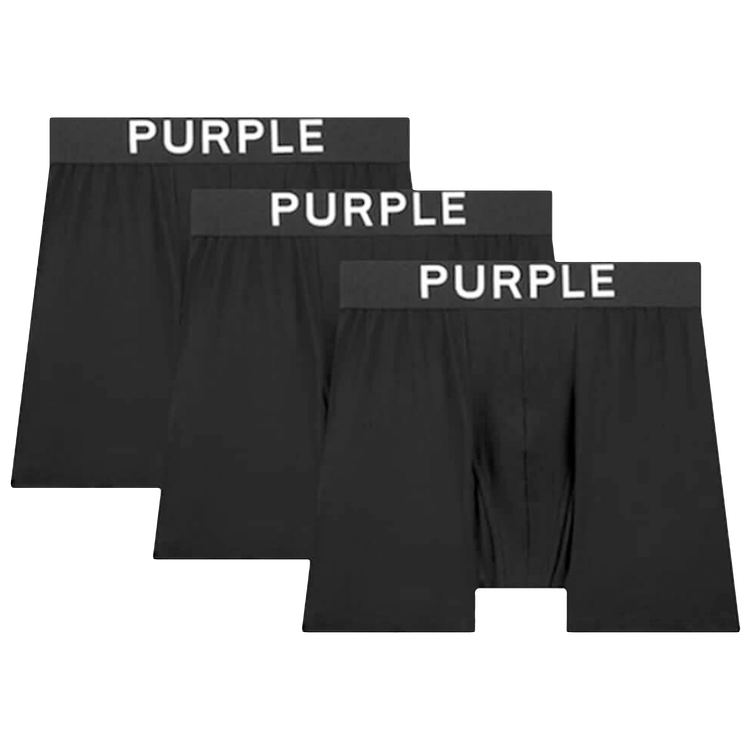 PURPLE BRAND Boxer Brief (3 Pack) 'Black'