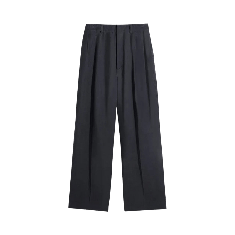 Lemaire Pleated Tailored Pants 'Ash Black'