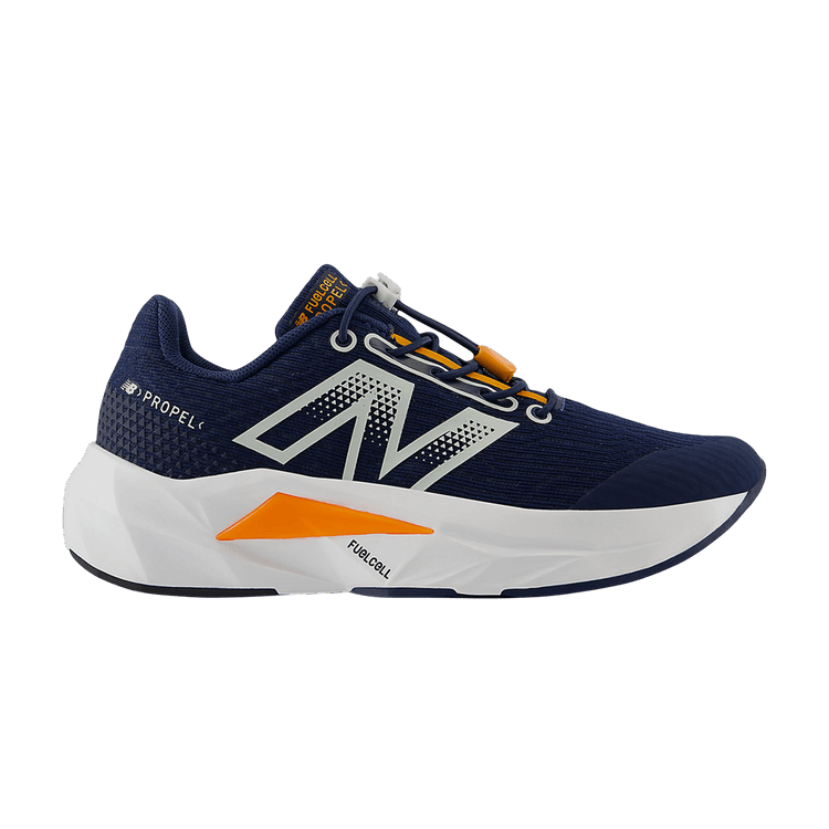 New Balance FuelCell Propel v5 Bungee Lace Little Kid Wide 'Navy Sun Glow'