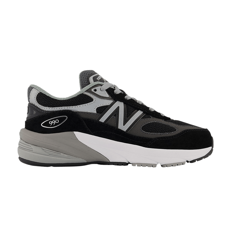 New Balance 990v6 Little Kid 'Black Silver'