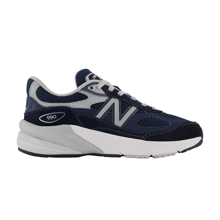 New Balance 990v6 Little Kid X-Wide 'Navy'