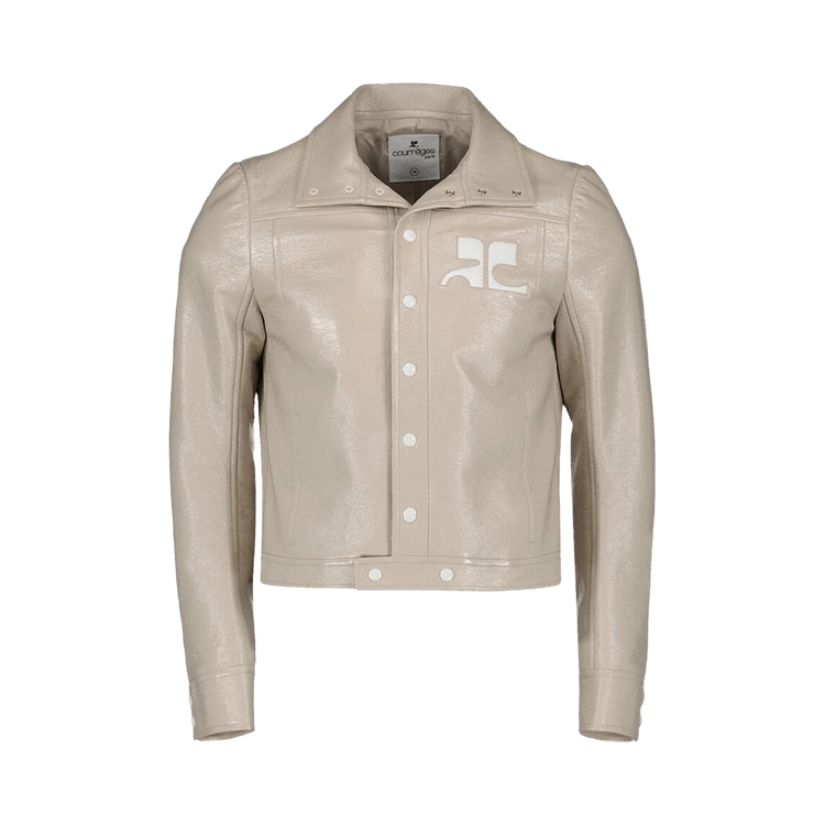 Courrèges Reedition Vinyl Jacket 'Mastic Grey'