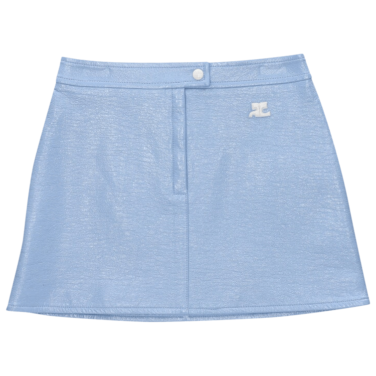 Courrèges Vinyl Mini Skirt 'Pastel Blue'