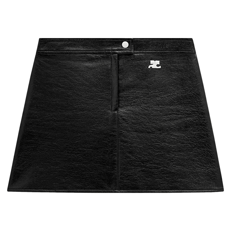 Courrèges Vinyl Mini Skirt 'Black'